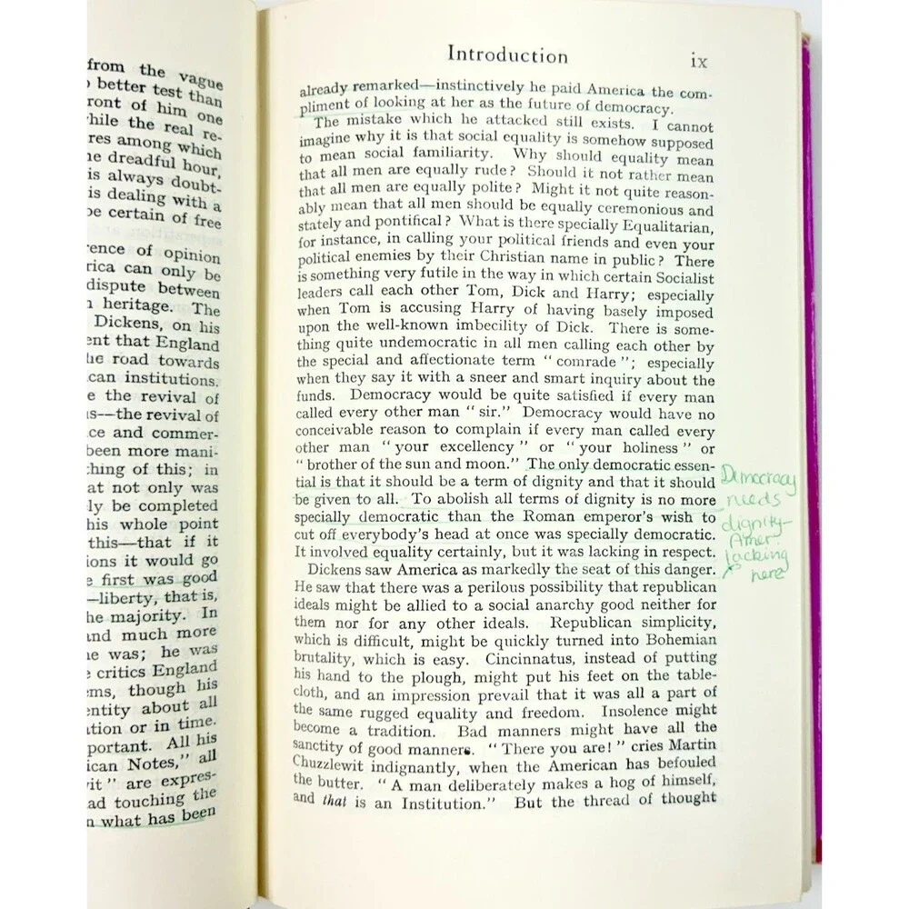 Dickens: American Notes and Pictures from Italy Everyman's Library #290